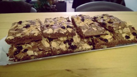 brownies chocolat fruits secs