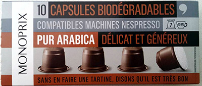 capsules Monoprix